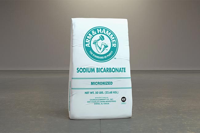 Micronized sodium bicarbonate with fine particle size for precise formulation