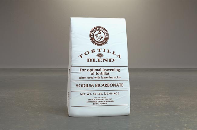 Special sodium bicarbonate blend formulated for tortilla production