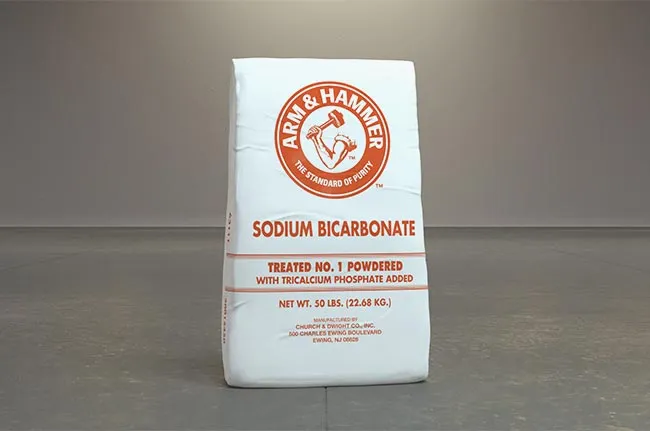 Treated USP No.1 powdered sodium bicarbonate for industrial use