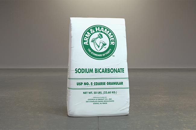 USP No.5 coarse granular sodium bicarbonate used in food and pharma