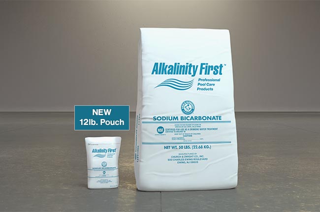 Product image of Alkalinity First 12lb Pouch and 50lb Bag