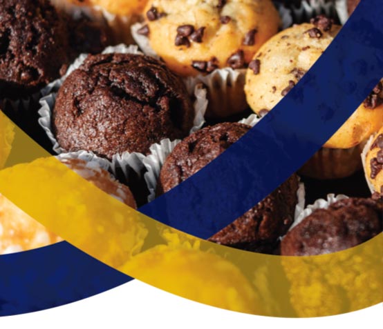 ZEUS™ Baking Powder branded image with muffins in background